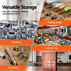 Giantz 39-Drawer Tool Storage Cabinet Anti-Drop Hardware Organizer