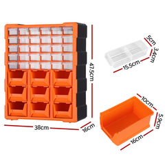 Giantz Tool Organizer 39-Drawer Hardware Cabinet Screw Storage Box Anti-Drop