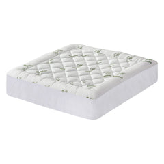 Giselle Bedding 5cm Pillowtop Mattress Topper 1000GSM Thick Soft Bamboo Cooling Pad for Back Pain Relief & Guest Bed, Washable Overfilled Cover with 45cm Deep Pocket King