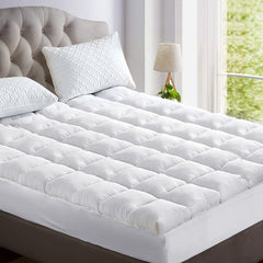 Giselle Bedding 5cm Bamboo Pillowtop Mattress Topper 1000GSM Mattress Pad for Back Pain Relief Washable Breathable Protector with 45cm Deep Pocket King
