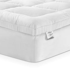 Giselle Bedding 5cm Bamboo Pillowtop Mattress Topper 1000GSM Mattress Pad for Back Pain Relief Washable Breathable Protector with 45cm Deep Pocket King Single