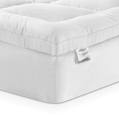 Giselle Bedding 5cm Bamboo Pillowtop Mattress Topper 1000GSM Mattress Pad for Back Pain Relief Washable Breathable Protector with 45cm Deep Pocket Single