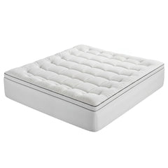 Giselle Bedding King Mattress Topper 5cm Coral Fleece