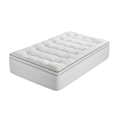 Giselle Bedding King Single Mattress Topper 5cm Coral Fleece