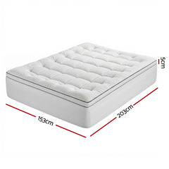 Giselle Bedding Queen Mattress Topper 5cm Coral Fleece
