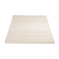 Giselle Bedding Latex Topper 100% Natural Latex Toppers 7-zone w/ Ice Silk Cool-touch Fabric Cooling Cover Double 5cm