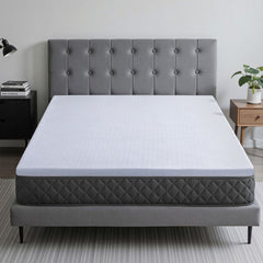 Giselle Bedding Latex Topper 100% Natural Latex Toppers 7-zone w/ Ice Silk Cool-touch Fabric Cooling Cover Double 5cm