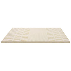 Giselle Bedding Latex Mattress Topper, 5cm Thick Cooling Bed Pad for Side Sleepers Pain Relief, 7 Zone Foldable Mat with Washable Cover for Guest Room Bedroom King