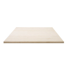 Giselle Bedding Latex Mattress Topper, 7.5cm Thick 7-Zone Pressure Relief Bed Pad with Washable Cover, Cooling Breathable Mat for Side Sleepers & Back Pain, Beige Queen