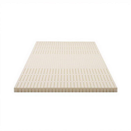 Giselle Bedding Latex Mattress Topper, 5cm Thick Cooling Bed Pad for Side Sleepers Pain Relief, 7 Zone Foldable Mat with Washable Cover for Guest Room Bedroom Single