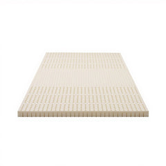 Giselle Bedding Latex Mattress Topper, 5cm Thick Cooling Bed Pad for Side Sleepers Pain Relief, 7 Zone Foldable Mat with Washable Cover for Guest Room Bedroom Single