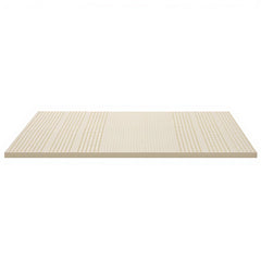 Giselle Bedding Latex Mattress Topper, 5cm Thick Cooling Bed Pad for Side Sleepers Pain Relief, 7 Zone Foldable Mat with Washable Cover for Guest Room Bedroom Single