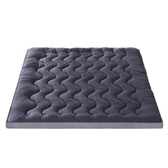 Giselle Bedding 5cm Pillowtop Topper Bamboo Polyester Blend Fibre Pad for Back Pain Relief Washable Overfilled Bed Protector 500GSM King