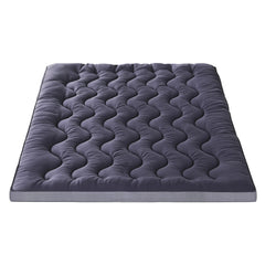 Giselle Bedding 5cm Pillowtop Topper Bamboo Polyester Blend Fibre Pad for Back Pain Relief Washable Overfilled Bed Protector 500GSM Queen