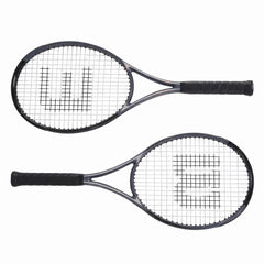 Everfit Tennis Racket Set 2 Pack 27 Inch Lightweight Cushioned Grip for Adults Black