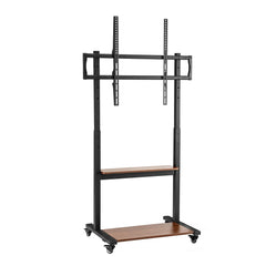 Artiss Mobile TV Stand for 40-100 Inch TVs Cart with Wheels Adjustable Shelves