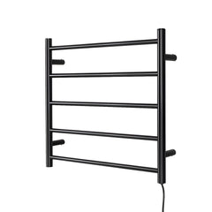 Devanti Electric Heated Towel Rail Rack 5 Bars Wall Mounted Clothes Dry Warmer