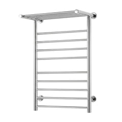 Devanti Electric Heated Towel Rail Rack 14 Bars Wall Mounted Clothes Dry Warmer