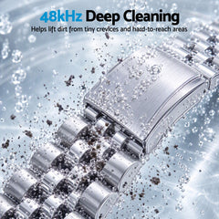 Devanti Ultrasonic Cleaner 700mL 48kHz Jewellery Cleaning Machine with Stainless Steel Tank White