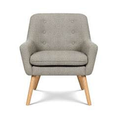 Artiss 2X Armchair Lounge Chair Accent Tub Chair Beige ANNE