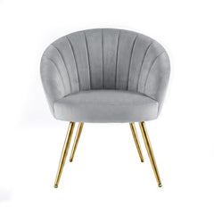 Artiss Armchair Velvet Grey Eloise