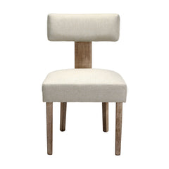 Artiss Dining Chairs Set of 4 Linen Fabric Wooden Beige