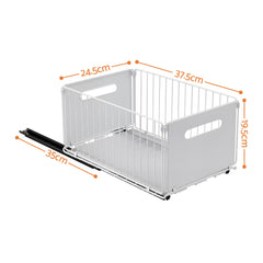 Artiss 4 Pack Pull out Drawers for Cabinets Foldable Slide Out Drawers