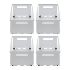 Artiss 4 Pack Pull out Drawers for Cabinets Foldable Slide Out Drawers