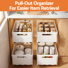 Artiss 4 Pack Pull out Drawers for Cabinets Foldable Slide Out Drawers