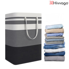 Hivvago 2-Pack Large Waterproof Laundry Baskets with Handles