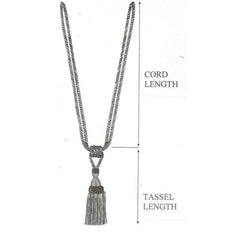 Multi Coloured Double Tassel Curtain Tieback