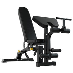 SmartFit C1 Max Multi Functional Cable Crossover Station 130kgs Pin Loaded Machine + Multi Func Bench+7Ft Olympic Barbell + 100kgs Weights