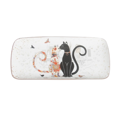 Cat Couple Embossed Entertaining Set