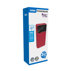 Laser 20000mAh Powerbank 18W PD with LED Red
