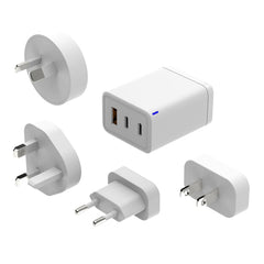 Laser 65W GaN Travel Charger with 4 Adaptors
