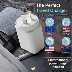 Laser 65W GaN Travel Charger with 4 Adaptors