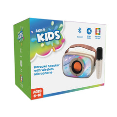 Laser Infinity Karaoke Speaker with Wireless Mic