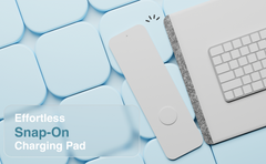 Laser Wireless Charging Desk Mat Grey