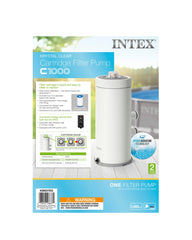 Intex C1000 Cartridge Filter Pump W/ GFCI 3785/h 26638 New Model for 2025