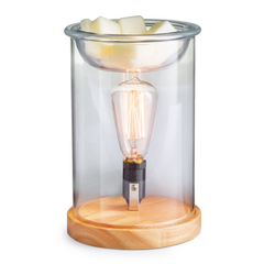 Wood & Glass Vintage Bulb Illumination Warmer