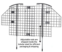 Samland Universal Pet Barrier Fence for Car Van 4WD Vehicles Duty Wire Mesh Car Guard