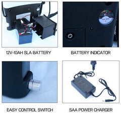 Samland Electric 12V Weed Sprayer & Pest Control Spray Pump Tank Knapsack Battery 16L