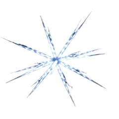 Samland 160 Led Blast Ice Star Ball Christmas Light Decoration White