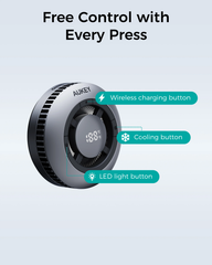 Aukey Magfusion GameFrost Magnetic Wireless Charger with Active Cooling (LC-G10)