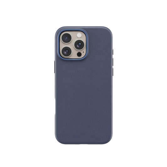Lovefone Genuine Crafted Leather Case iPhone 15 Pro Navy