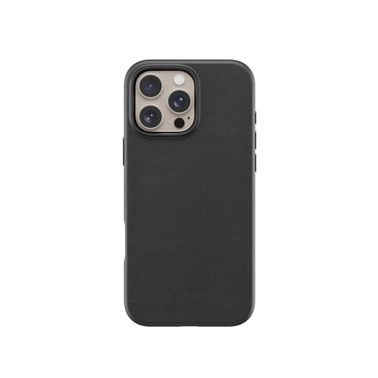 Lovefone Genuine Crafted Leather Case iPhone 16 Pro Max Black