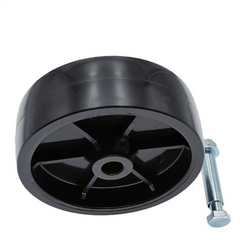 6" 150MM Heavy Duty 500KG 1100LB Solid Rubber Wheel for Jockey Wheel Replacement