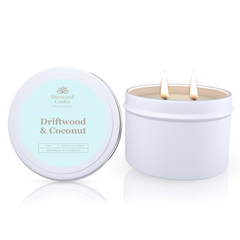 Driftwood & Coconut Soy Candle Tin 165g