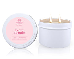 Peony Bouquet Soy Candle Tin 165g