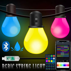 Bluetooth Colorful G40 Led Bulb String Lights